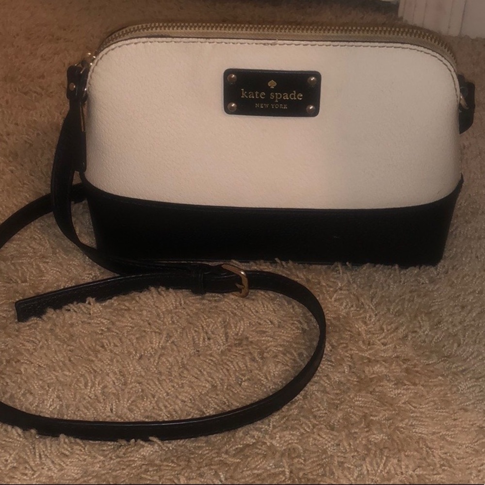 Kate Spade Black and White Crossbody Bag